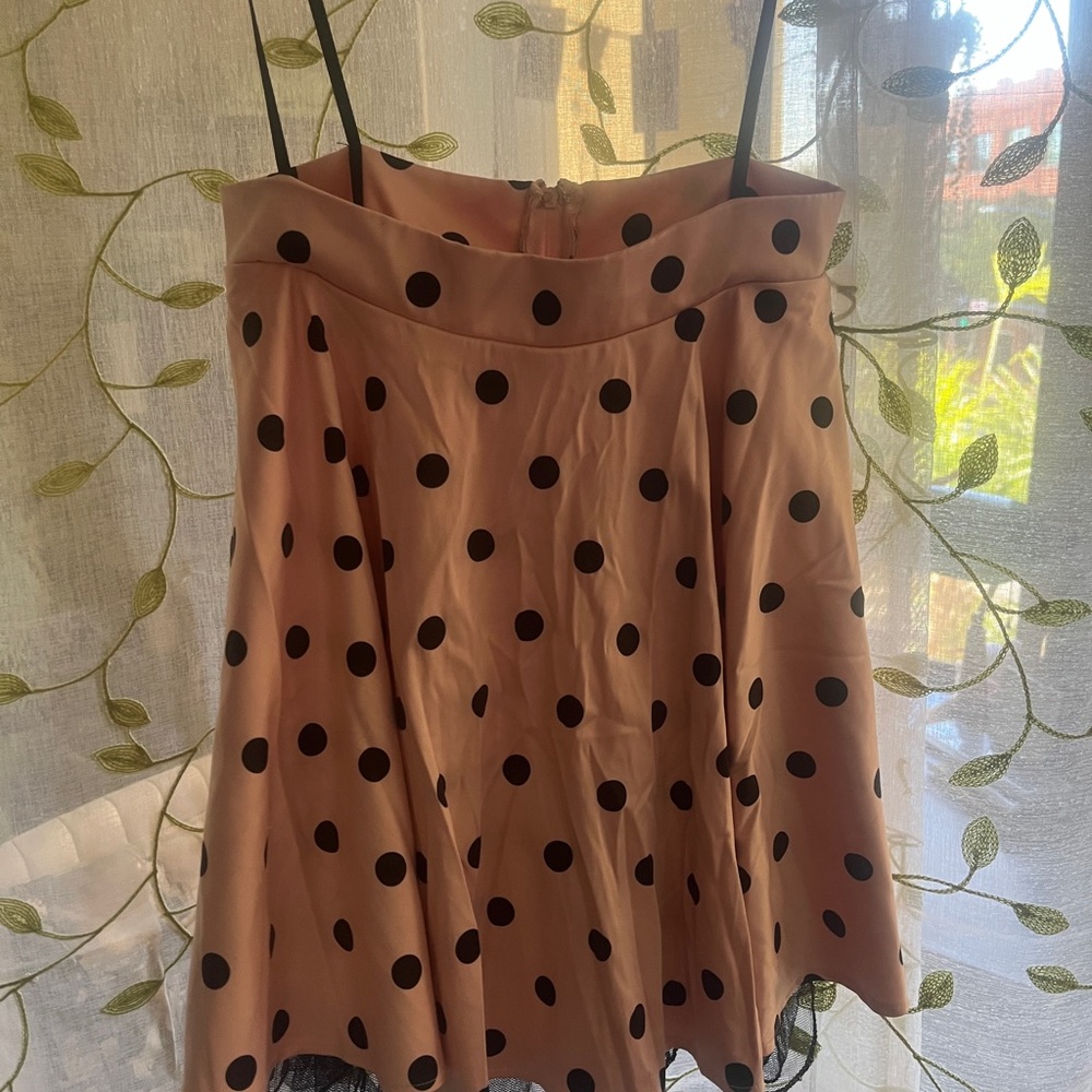 Pink Polka Dot Skirt